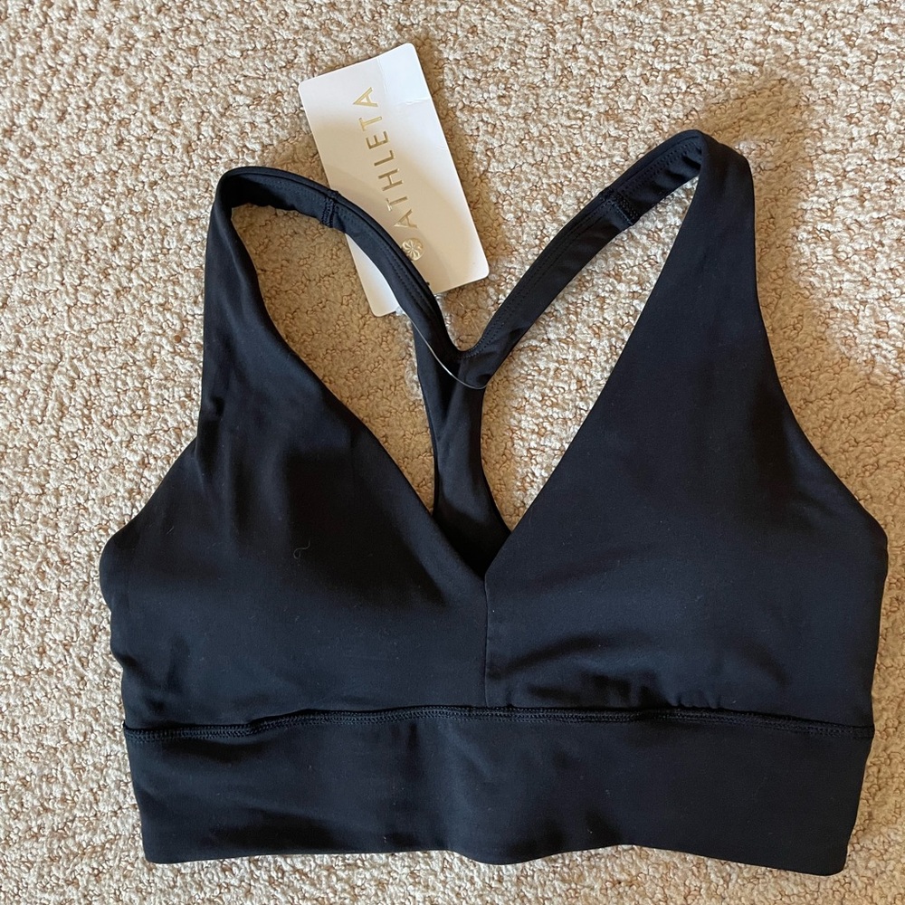NWT Athleta Transcend Plunge Sports Bra